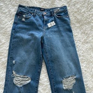 Express 90’s Ankle Boot Mid Rise Jeans NWT